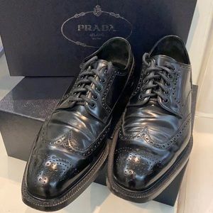 Prada Men’s Black Oxfords